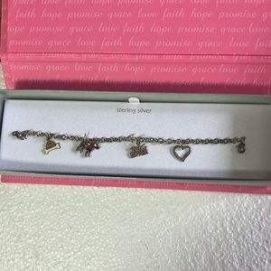 NIB sterling silver dog love bracelet